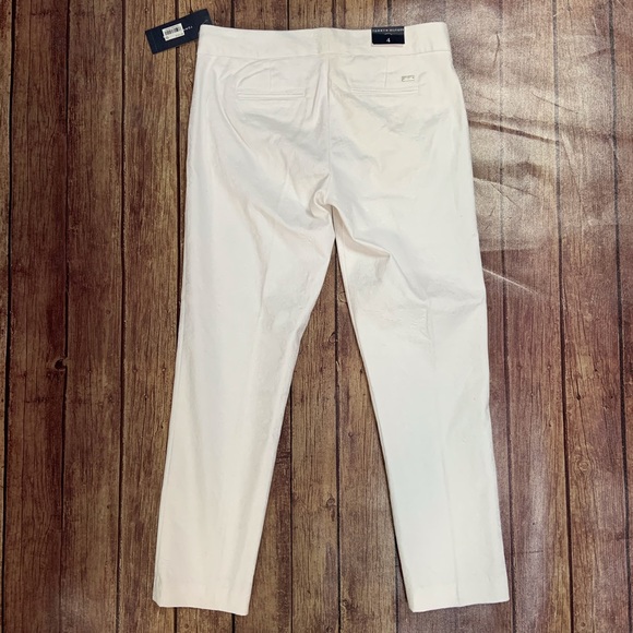 NWT Tommy Hilfiger White Textured Pants - Picture 6 of 7